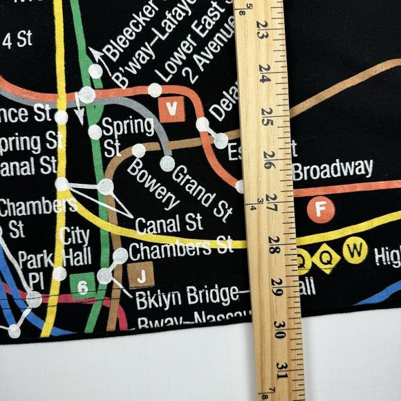 NYC SL SubWay Line T-Shirt Mens Large New York City Manhattan Subway Map MTA Tee - Picture 16 of 16